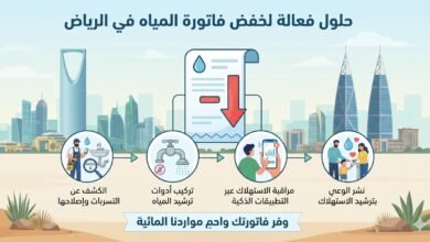 حل مشكلة ارتفاع فاتورة المياه بالرياض