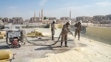 فحص عزل الأسطح في فلل خميس مشيط – شركة سرعة الحلول