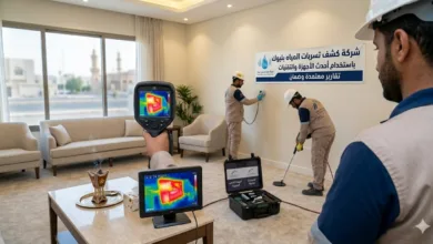 كشف تسربات المياه بتبوك