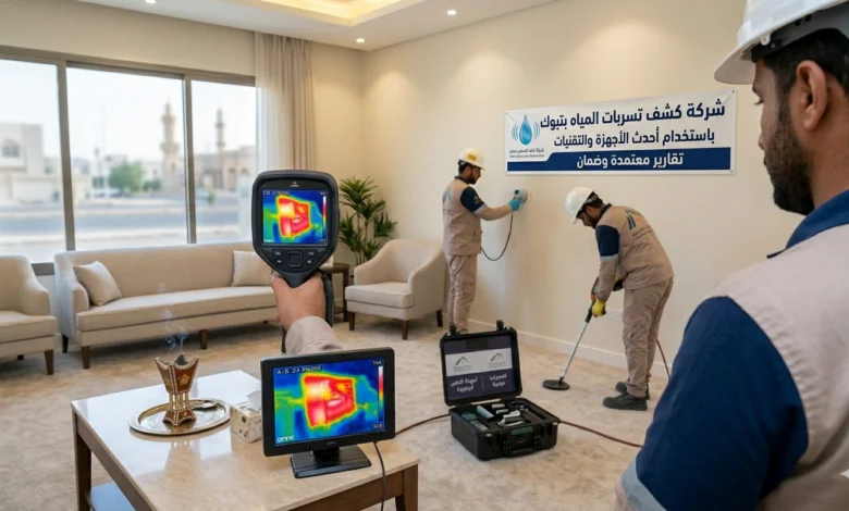 شركة سرعة الحلول لكشف تسربات المياه